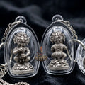 Thai Amulet Ultimate Wealth, Lanna Sorcery & Auspicious Prosperity Four-Ears Five-Eyes (Thep Si Hu Ha Ta) Talisman Thai Blessing Co By RURUECHA