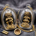 Thai Amulet Ultimate Wealth, Lanna Sorcery & Auspicious Prosperity Four-Ears Five-Eyes (Thep Si Hu Ha Ta) Talisman Thai Blessing Co By RURUECHA