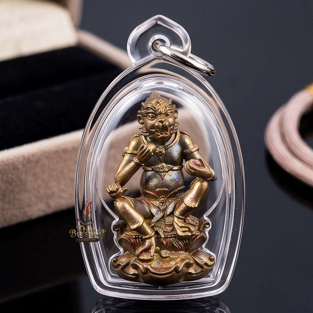 Thai Amulet Ultimate Wealth, Lanna Sorcery & Auspicious Prosperity Masterpiece Four-Ears Five-Eyes (Thep Si Hu Ha Ta) Talisman Thai Blessing Co By RURUECHA