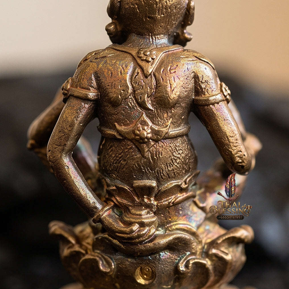 Thai Amulet Ultimate Wealth, Lanna Sorcery & Auspicious Prosperity Masterpiece Four-Ears Five-Eyes (Thep Si Hu Ha Ta) Talisman Thai Blessing Co By RURUECHA