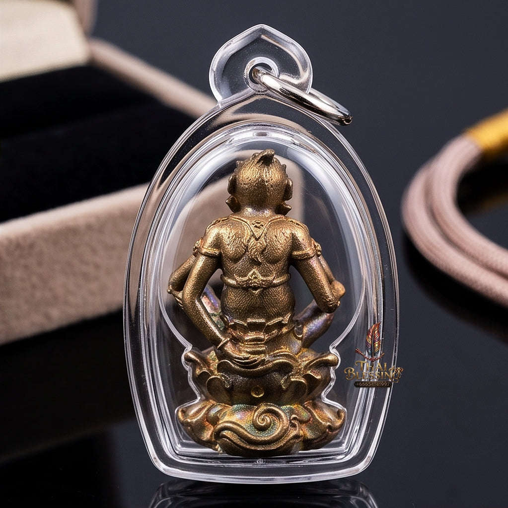 Thai Amulet Ultimate Wealth, Lanna Sorcery & Auspicious Prosperity Masterpiece Four-Ears Five-Eyes (Thep Si Hu Ha Ta) Talisman Thai Blessing Co By RURUECHA