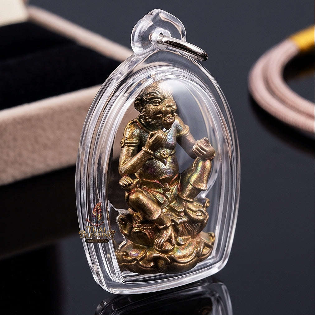 Thai Amulet Ultimate Wealth, Lanna Sorcery & Auspicious Prosperity Masterpiece Four-Ears Five-Eyes (Thep Si Hu Ha Ta) Talisman Thai Blessing Co By RURUECHA
