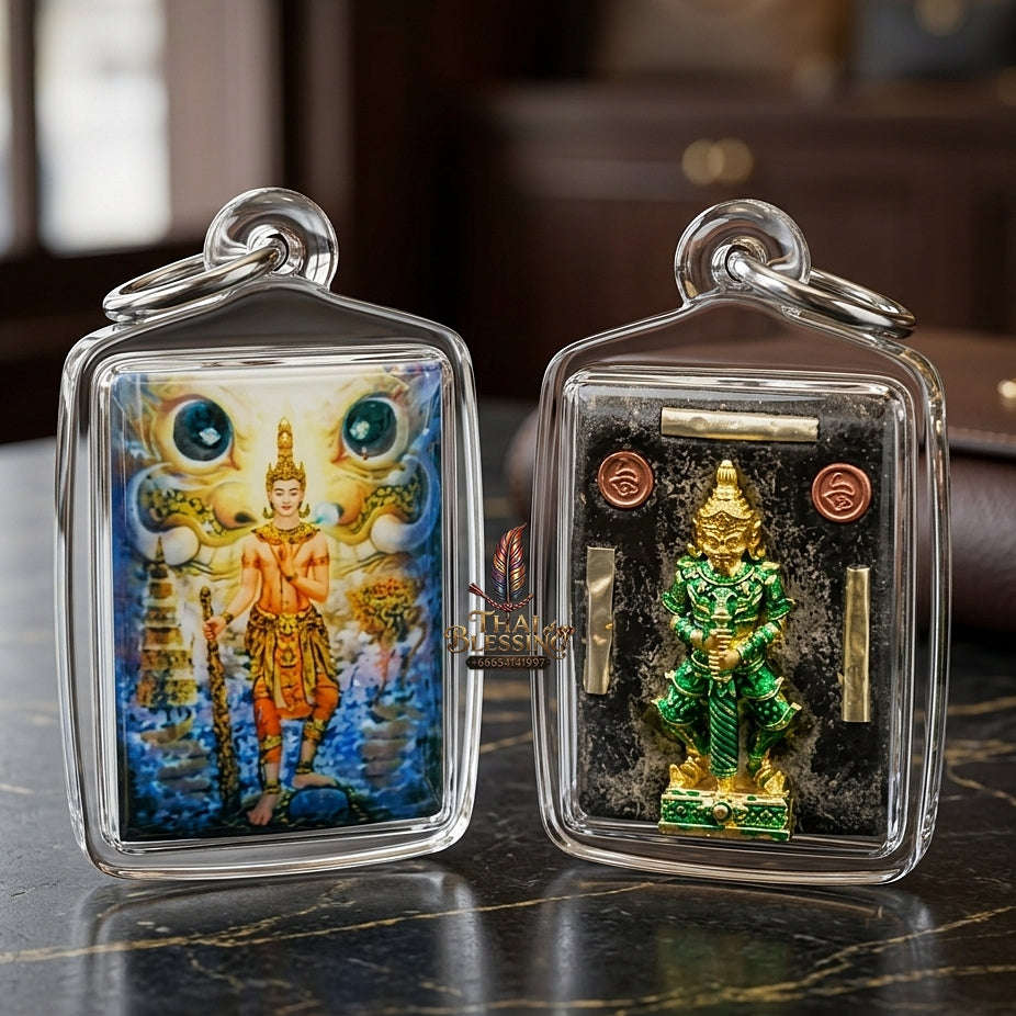 Thai Amulet Wealth, Protection & Evil Ward Ultimate Masterpiece — 2025 Sovereign Thao Vessuwan Locket Edition Luang Pu Thongwan Wat Pho Kham Thai Blessing Co By RURUECHA