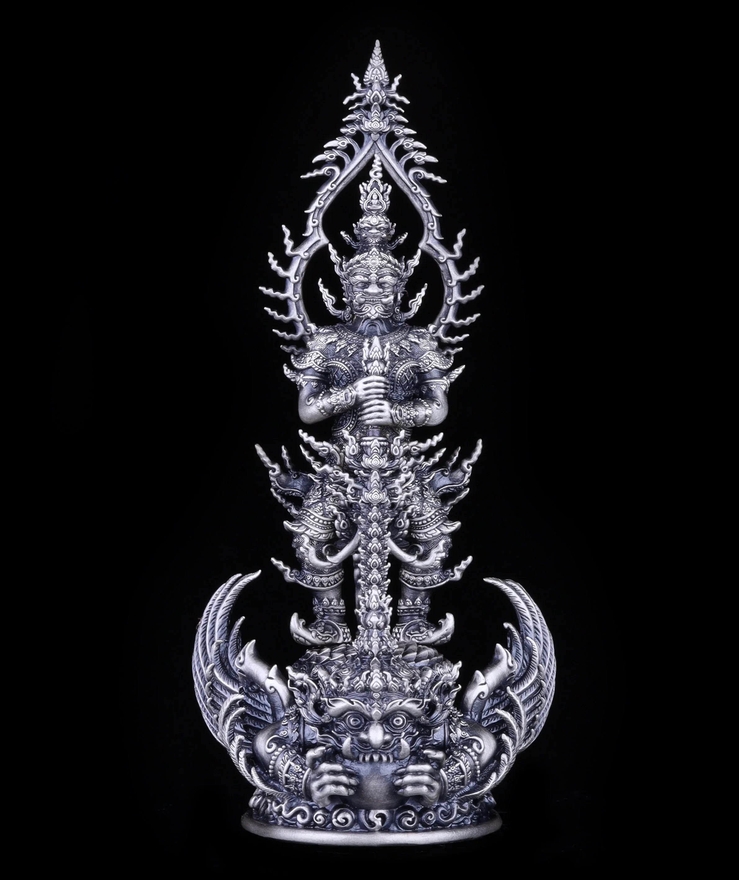 Thao Wessuwan Statue for Wealth and Protection - 3.5" Guardian Figure 2.4 (สูง 3.5นิ้ว)