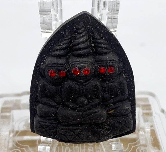 Thai Love Money Talisman Amulet Figurine for Prosperity and Romance Black Takrud 1 piece