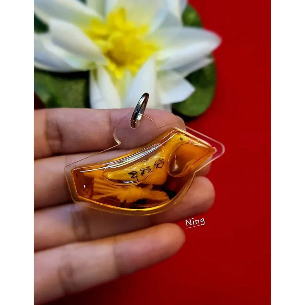 Thai Lucky Charm Bird Amulet - Authentic Thai Blessed Talisman for Good Fortune