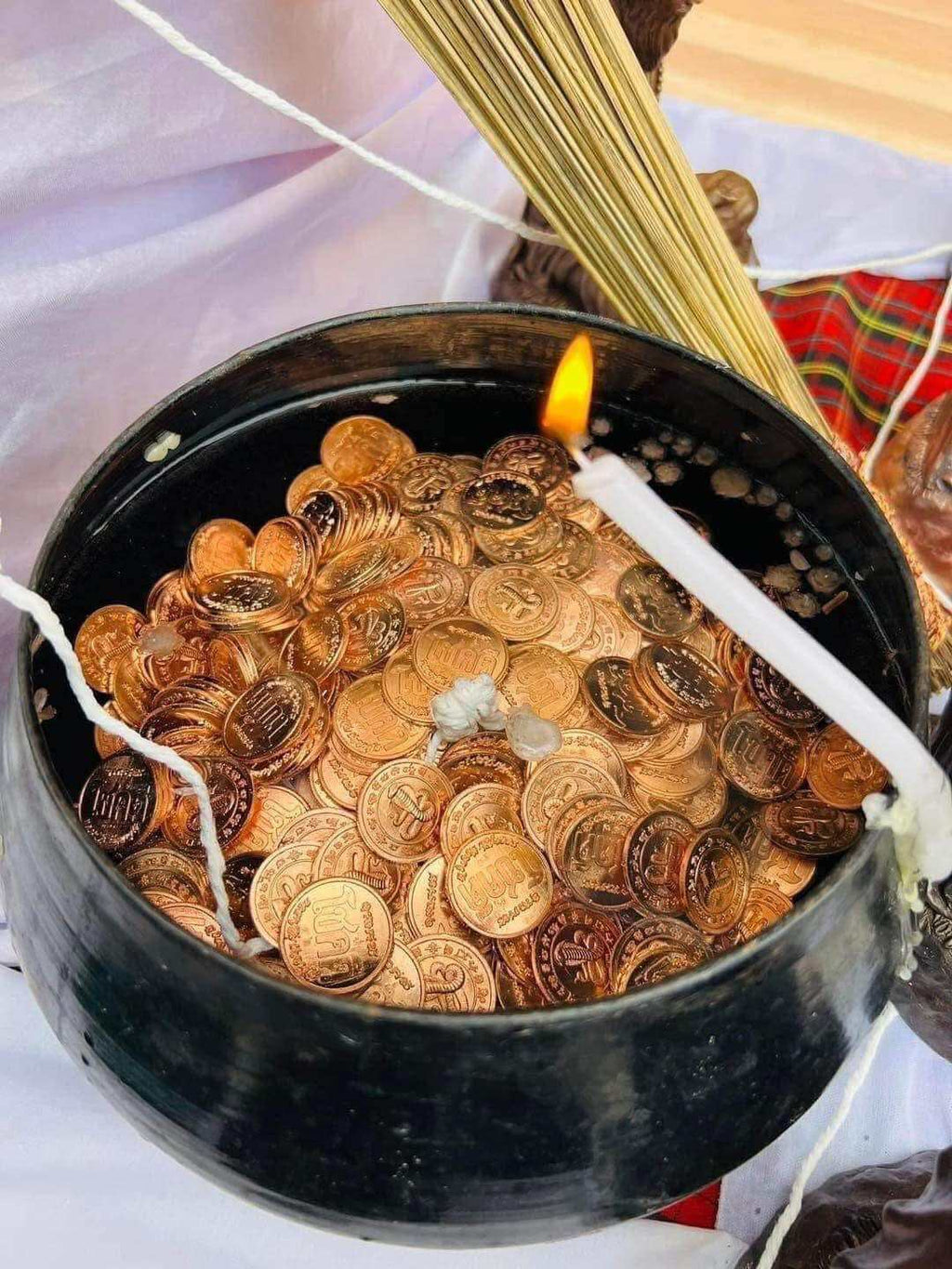 Chok Dee Good Luck 5D Coin - First Edition Thai Blessing Amulet by Luang Pu Im, Wat Thung Na Mai