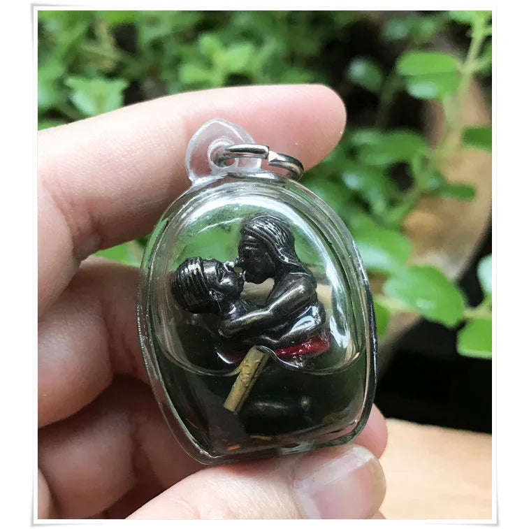 Thai Blessing Amulet for Romance Wealth - Innkoo Kam Sut Spiritual Lucky Charm