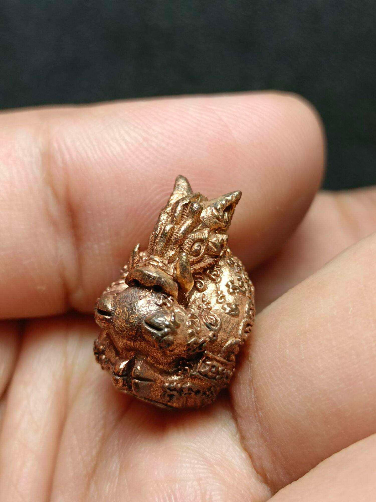✨ Sacred Takrut and Amulet Set: Magical Copper Boar Transformation 2014 Edition by Phra Ajarn Somkid, Wat Bueng Tata, Rayong