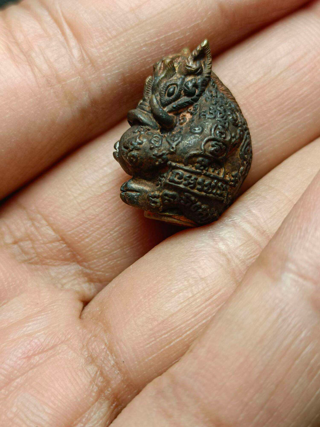 ✨ Sacred Takrut and Amulet Set: Magical Copper Boar Transformation 2014 Edition by Phra Ajarn Somkid, Wat Bueng Tata, Rayong