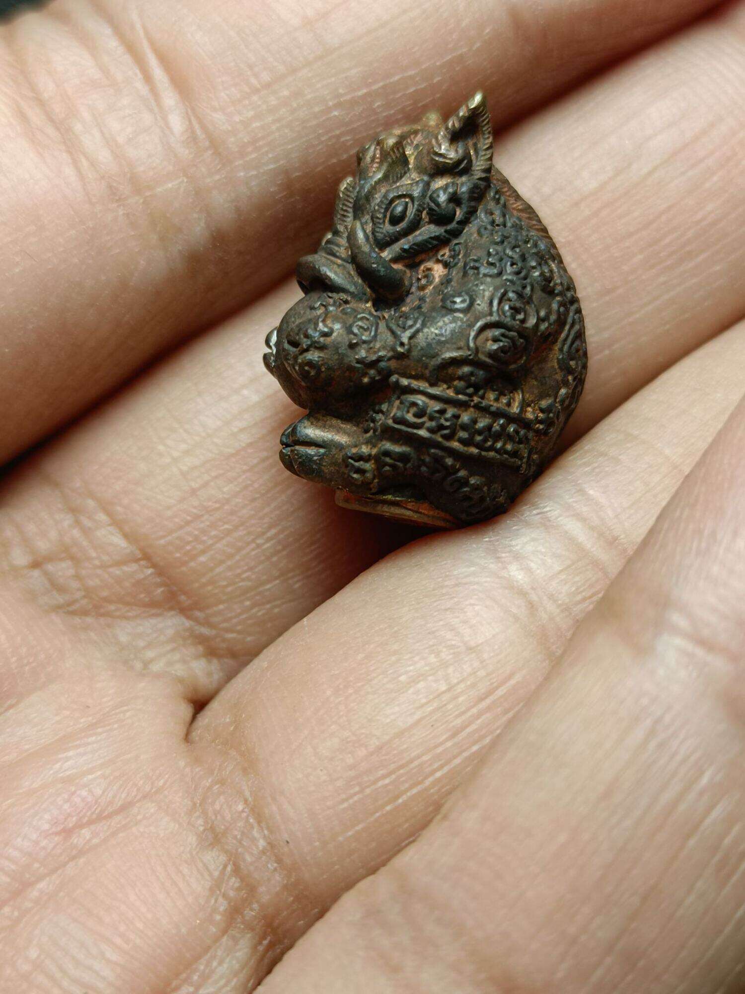 ✨ Sacred Takrut and Amulet Set: Magical Copper Boar Transformation 2014 Edition by Phra Ajarn Somkid, Wat Bueng Tata, Rayong