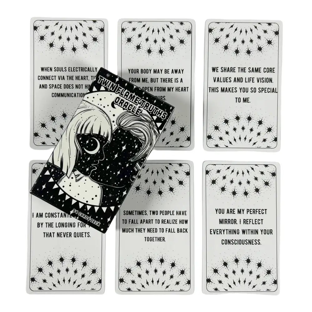 🔥Truth Flames Oracle Deck – 54-Card Twin Flame Inspired Family-Friendly Oracle Cards for Love and Spiritual Clarity