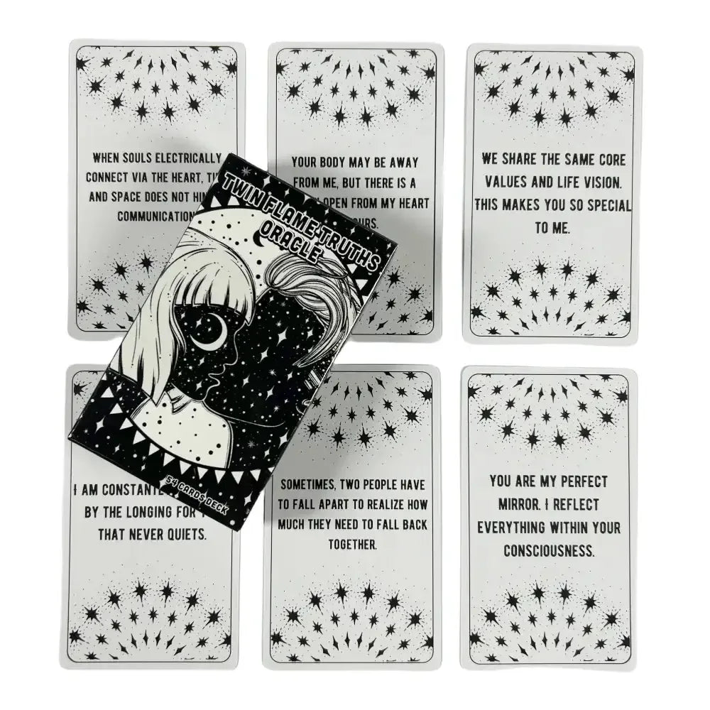 🔥Truth Flames Oracle Deck – 54-Card Twin Flame Inspired Family-Friendly Oracle Cards for Love and Spiritual Clarity