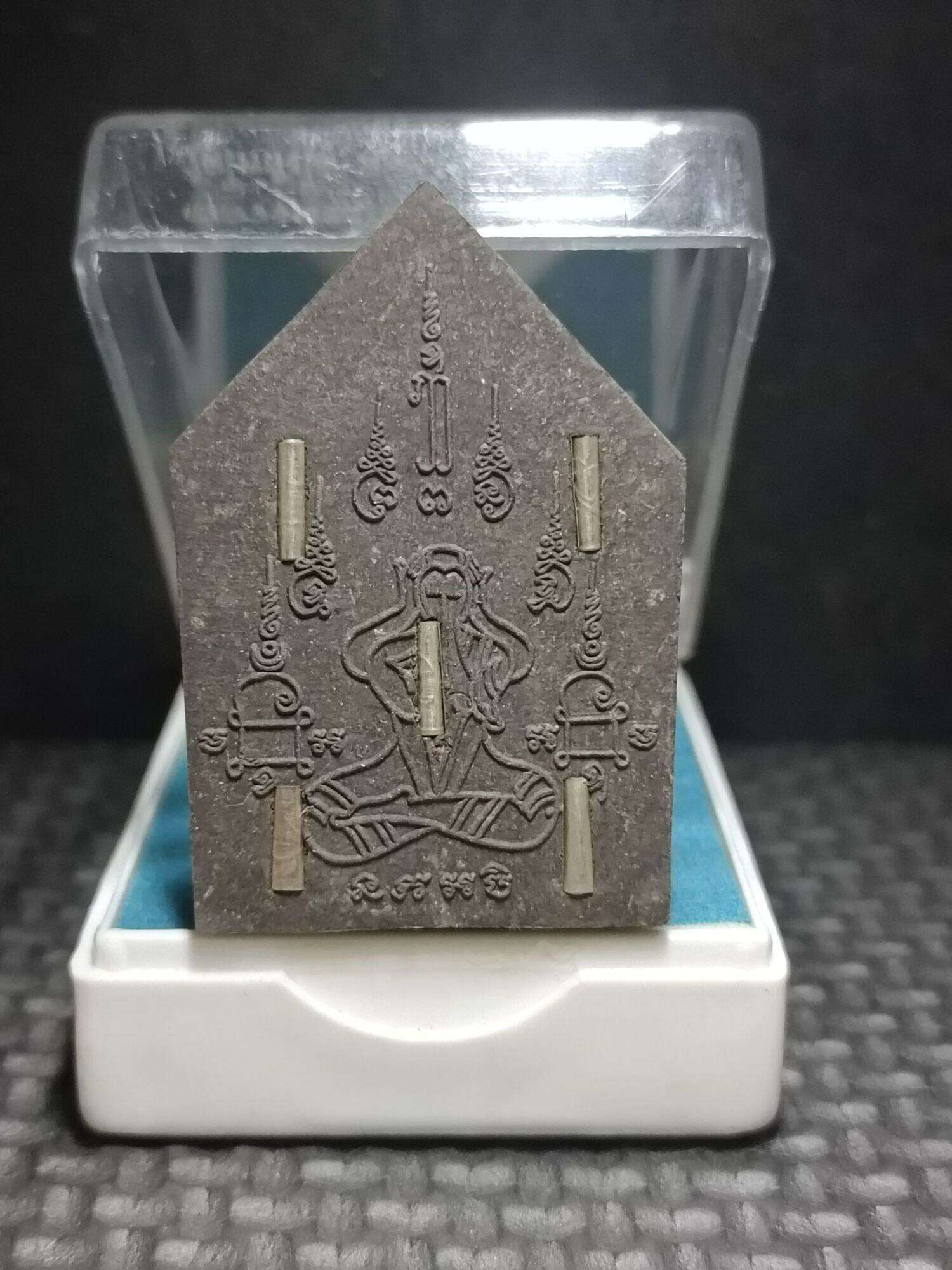 ✨ Phra Pidta Maha Phokha Sap Powder Amulet 108 – First Edition Blessed by Luang Pho Samnao, Wat Phosang Kho, Singburi Black 7Takrud