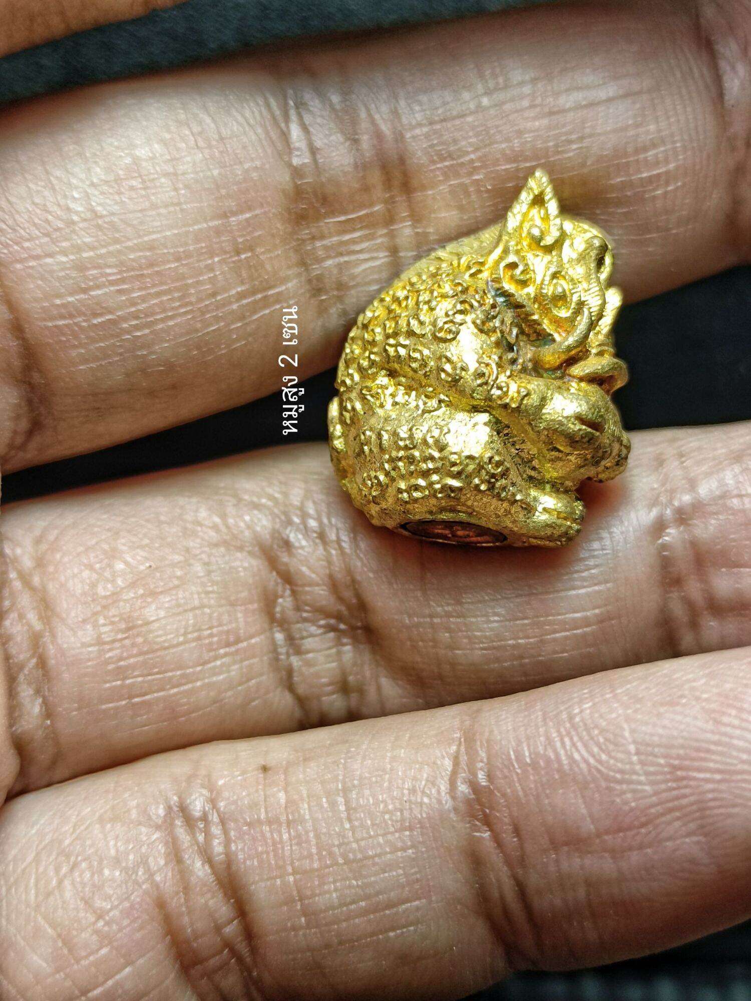 ✨ Sacred Takrut and Amulet Set: Magical Copper Boar Transformation 2014 Edition by Phra Ajarn Somkid, Wat Bueng Tata, Rayong