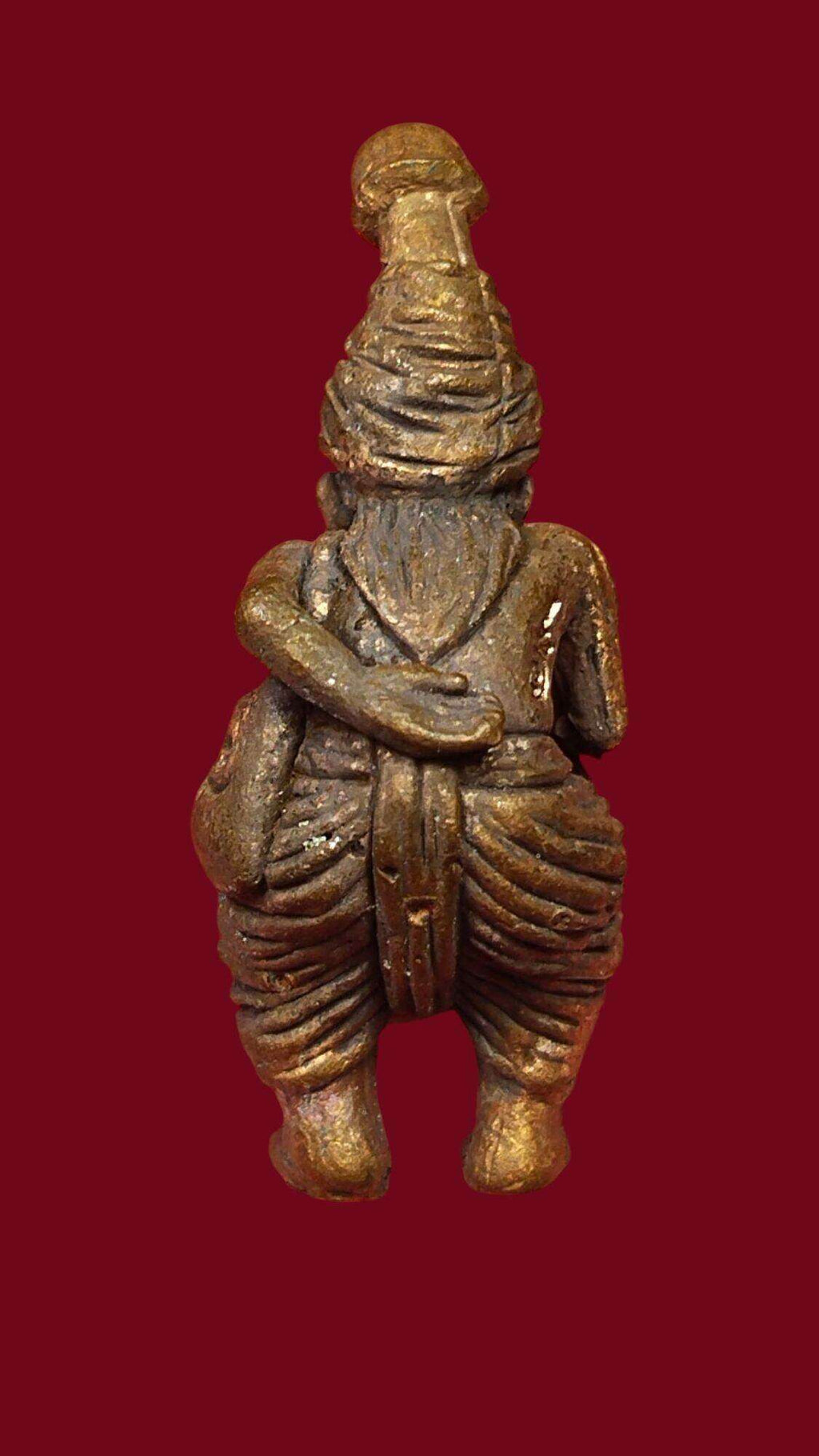 🕉️ Ancient Cast Statue of Ruesi Nok Ked – Supreme Master of Occult Arts by Ajarn Plian Hatyanan, Khao Ao Temple, Phatthalung Province