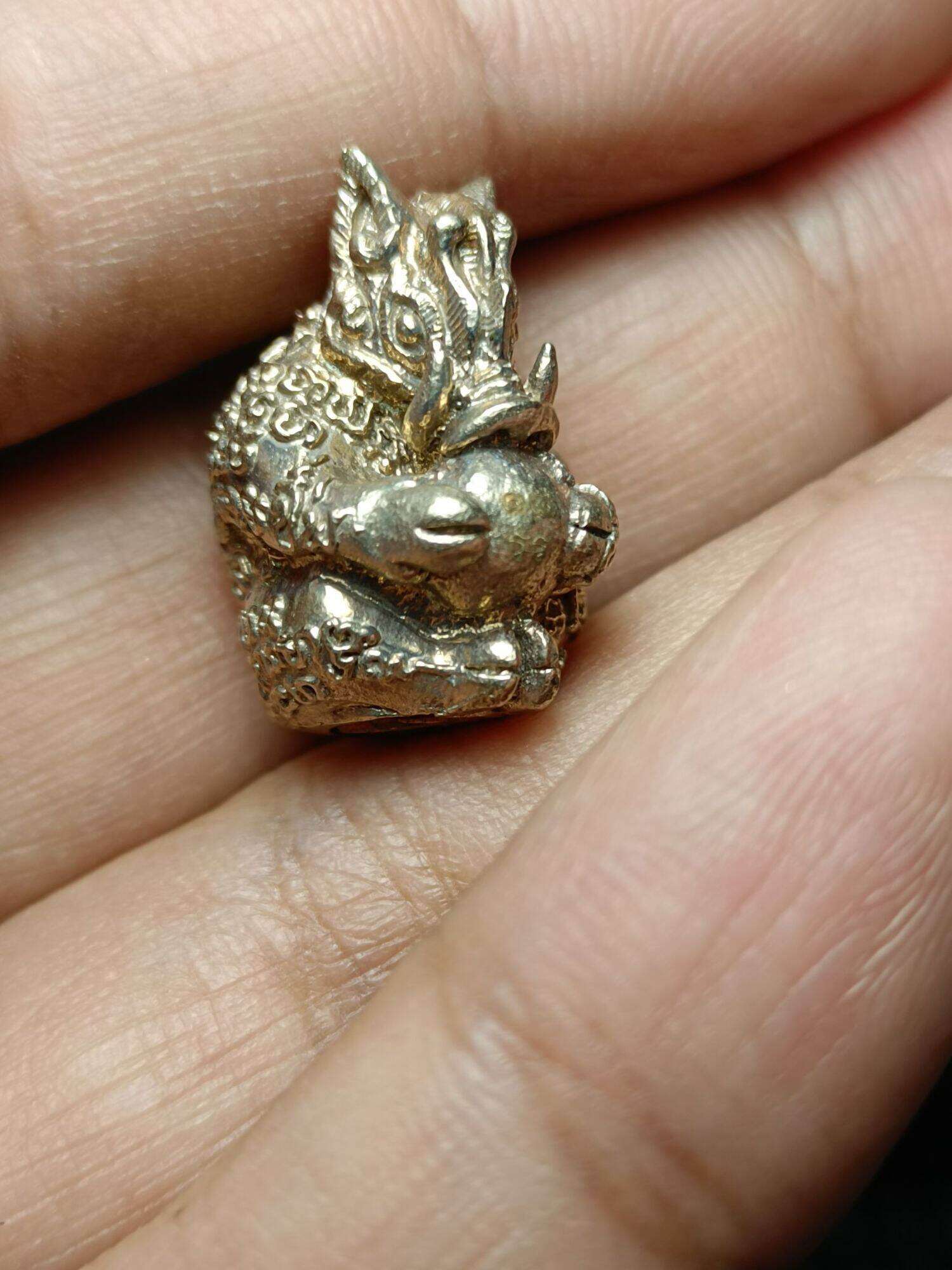 ✨ Sacred Takrut and Amulet Set: Magical Copper Boar Transformation 2014 Edition by Phra Ajarn Somkid, Wat Bueng Tata, Rayong