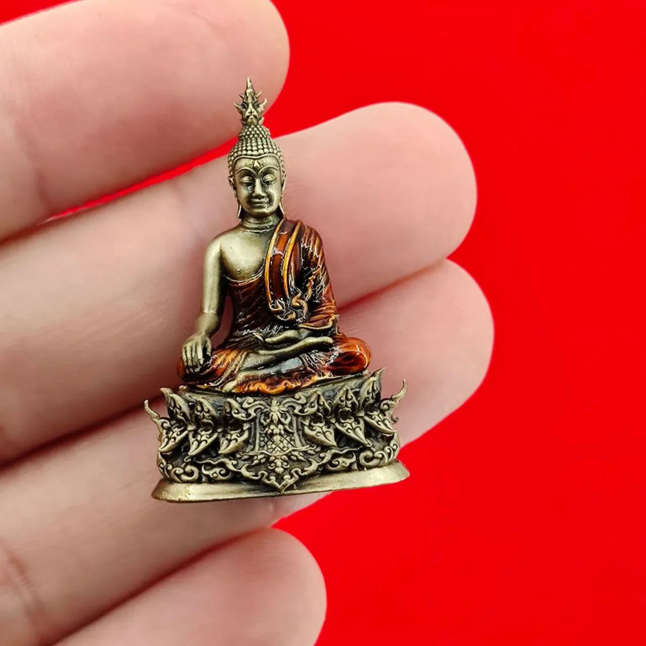 Thai Buddha Amulet Luang Por Weera Phra Kring Phuttha Srisuk Mongkol Sap Blessing