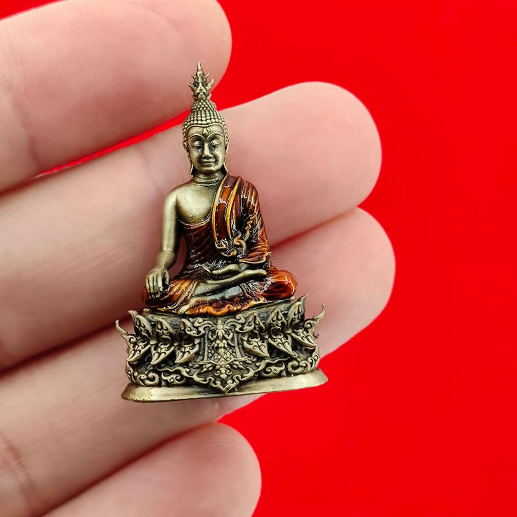 Thai Buddha amulet blessed by Luang Por Weera, small size, detailed craftsmanship, perfect for home decor