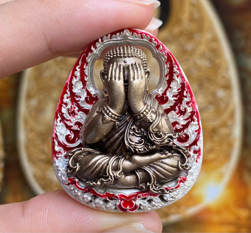 Authentic Thai Buddha Coin for Prosperity - Api Maha Setthi Phokasap Amulet Default Title
