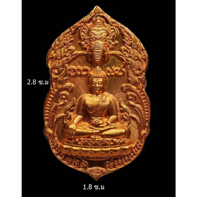 Thai Buddhist Amulet Coin for Spiritual Protection and Good Fortune Decor Default Title