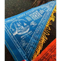 Thai Business Blessing Flags for Prosperity and Success Blue