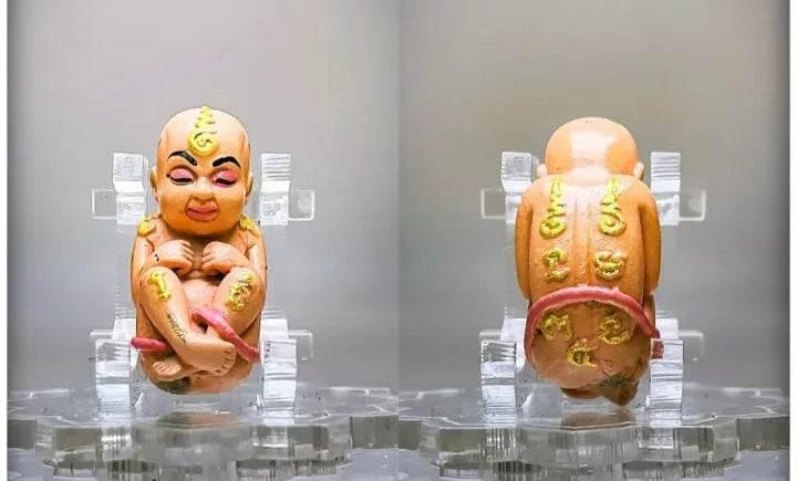 Kuman Thong Mee Thai Child Spirit Doll for Good Luck and Prosperity - Embrace Positive Energy