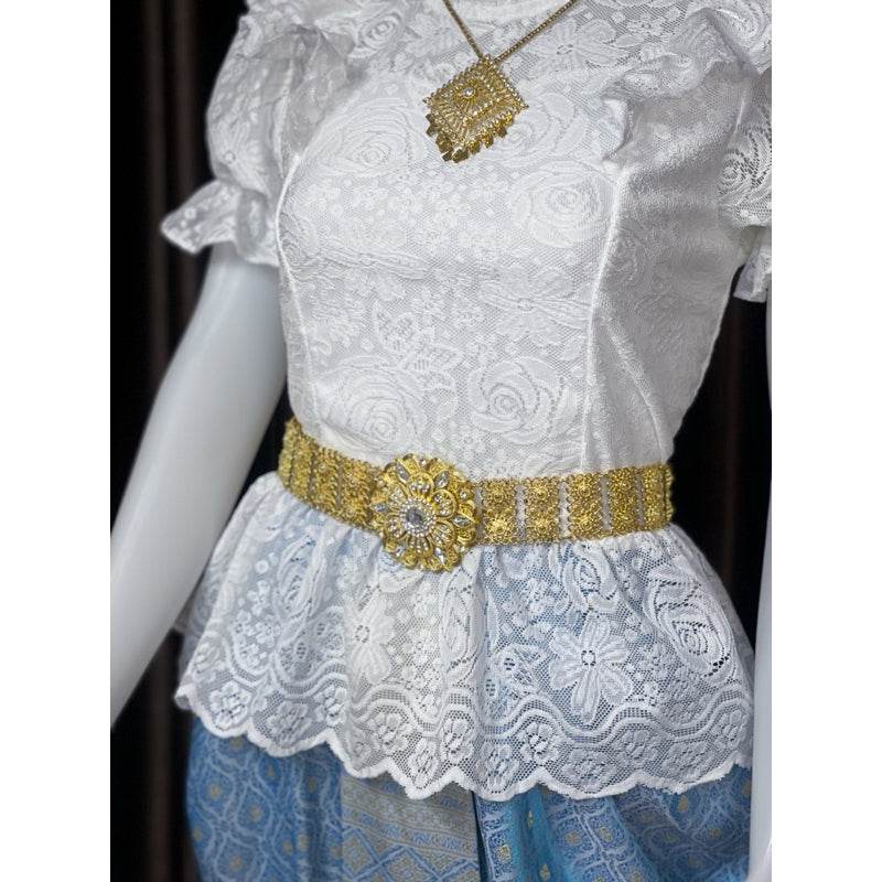 Thai Chong Kraben Skirt for Festivals - Traditional Style One-Sake.com Shirt chest not exceeding 36“ Jong Kraben Waist please inform Shirt chest not exceeding 36“-Jong Kraben Waist please inform-