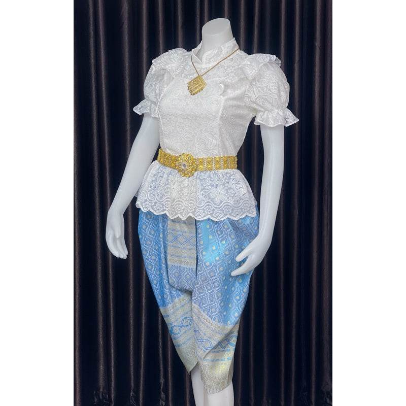 Thai Chong Kraben Skirt for Festivals - Traditional Style One-Sake.com Shirt chest not exceeding 36“ Jong Kraben Waist please inform Shirt chest not exceeding 36“-Jong Kraben Waist please inform-