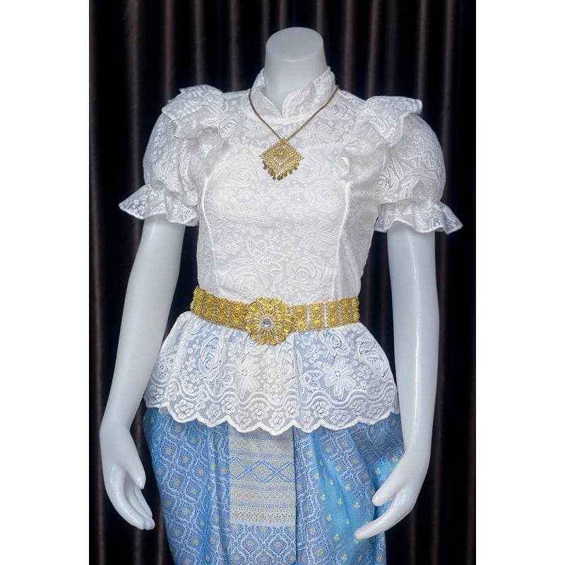 Thai Chong Kraben Skirt for Festivals - Traditional Style One-Sake.com Shirt chest not exceeding 36“ Jong Kraben Waist please inform Shirt chest not exceeding 36“-Jong Kraben Waist please inform-