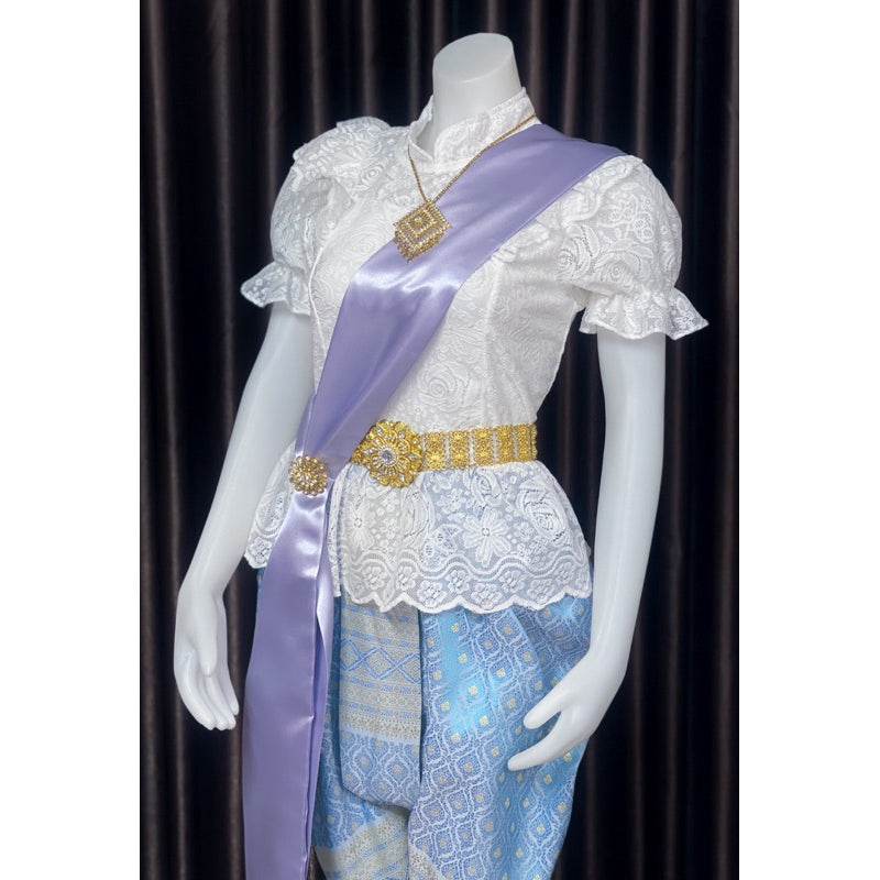 Thai Chong Kraben Skirt for Festivals - Traditional Style One-Sake.com Shirt chest not exceeding 36“ Jong Kraben Waist please inform Shirt chest not exceeding 36“-Jong Kraben Waist please inform-