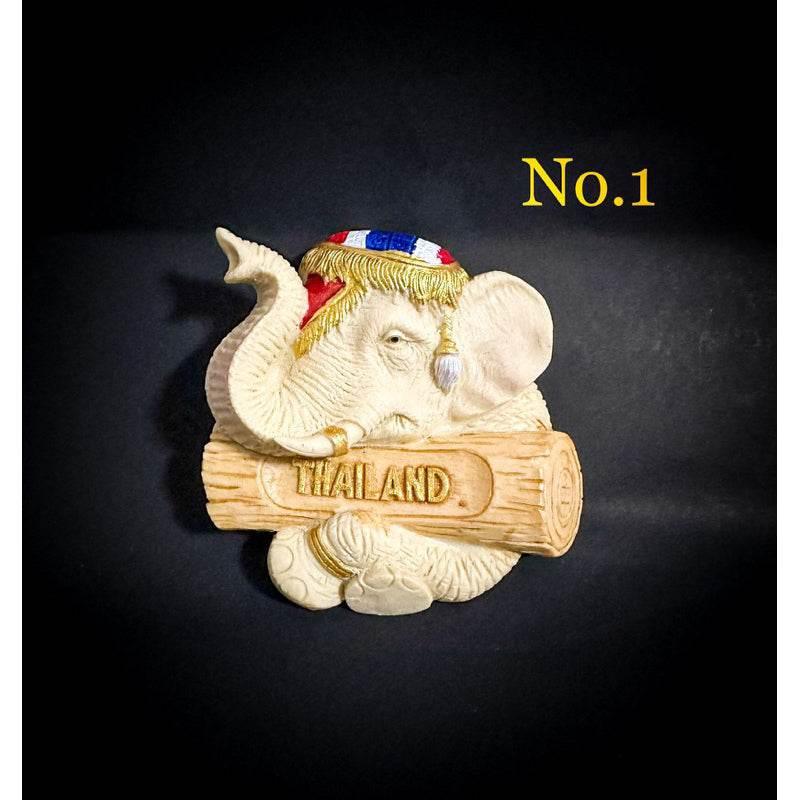 Thai Elephant Fridge Magnet - Unique Authentic Decor for Your Home No.1 4x5cmโดยประมาณ