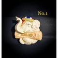 Thai Elephant Fridge Magnet - Unique Authentic Decor for Your Home No.1 4x5cmโดยประมาณ