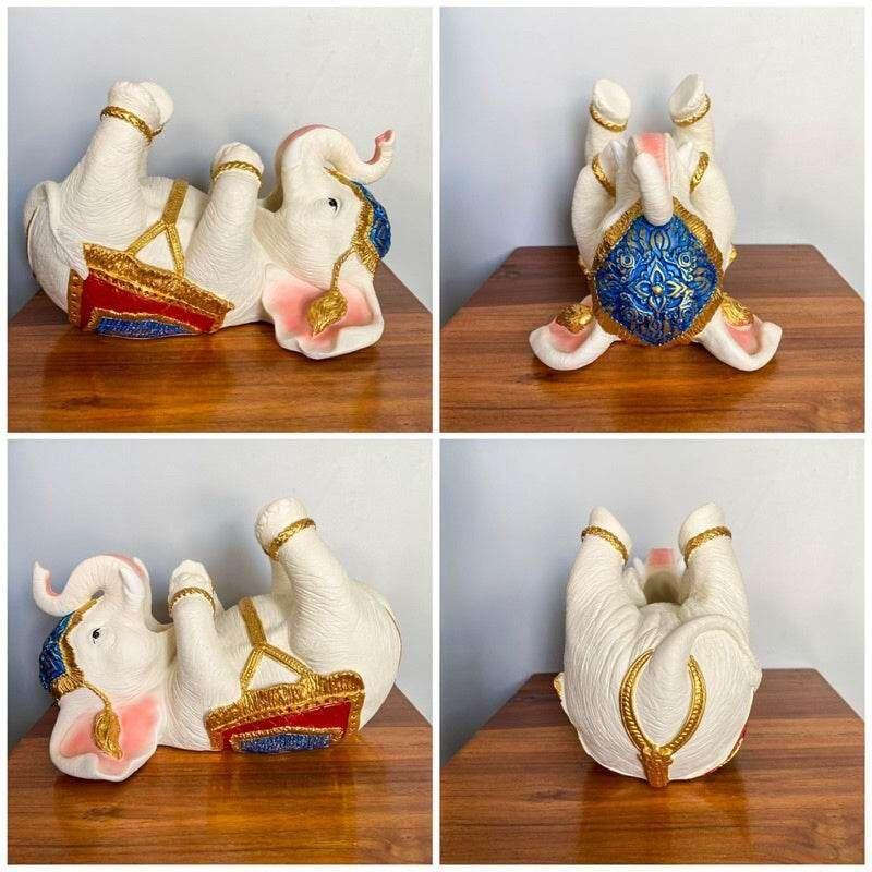 Thai Elephant Wine Rack - Elegant Decorative Bottle Holder for Home Décor