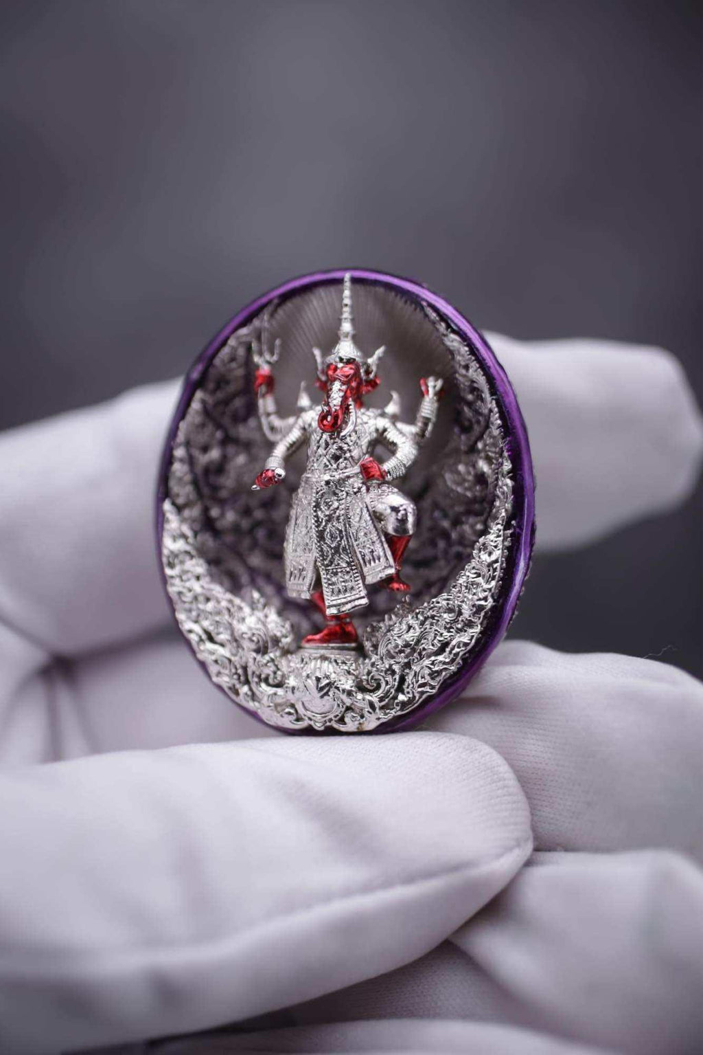 Thai Ganesh Coin Amulet Ekadanta Edition for Wealth and Prosperity