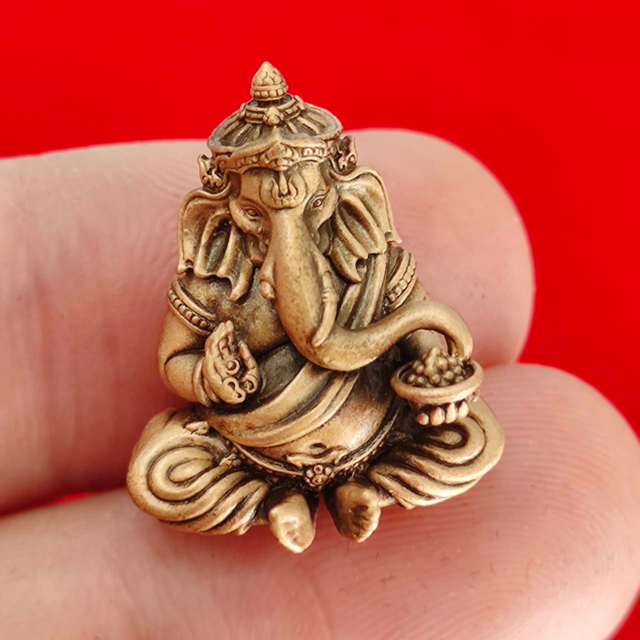 Thai Ganesh Prosperity Charm for Success and Abundance Default Title