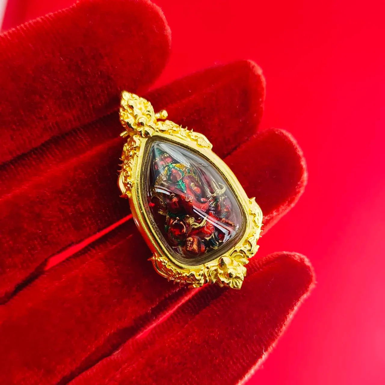 Thai Ganesha Pendant Amulet for Divine Success and Prosperity