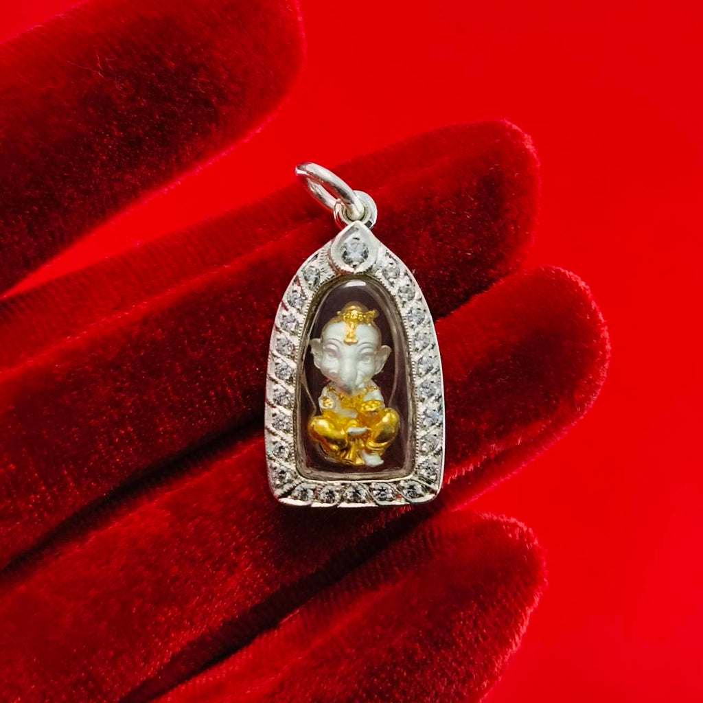 Thai Ganesha Prosperity Pendant - Phra Phikanet Kanesach for Ultimate Success and Abundance Default Title