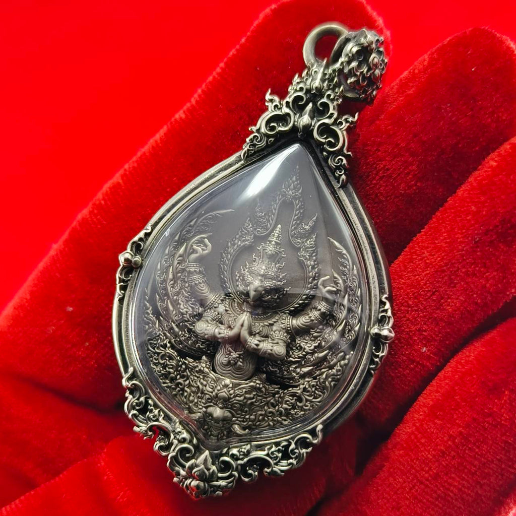 Thai Garuda Amulet Pendant for Supreme Wealth and Divine Protection