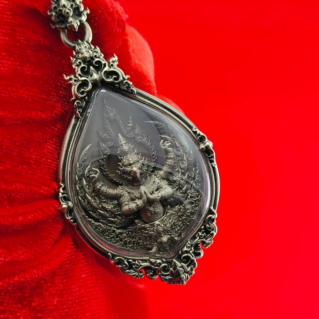 Thai Garuda Amulet Pendant for Supreme Wealth and Divine Protection