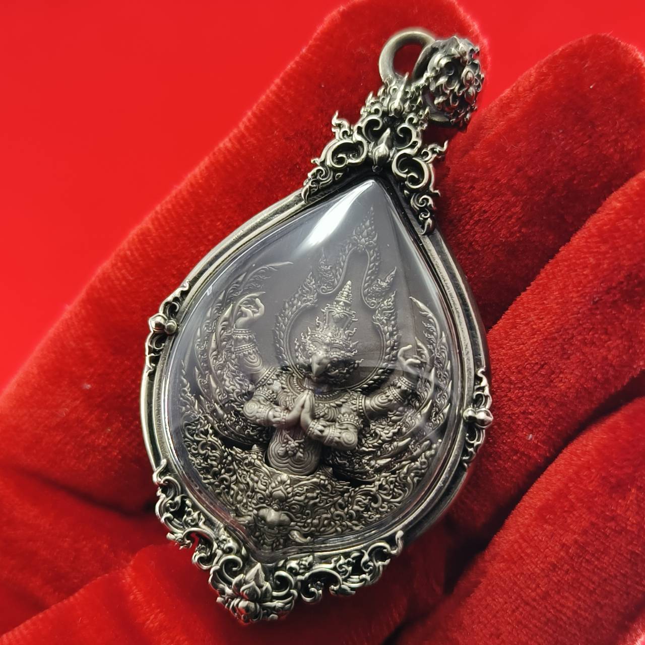 Thai Garuda Amulet Pendant for Supreme Wealth and Divine Protection