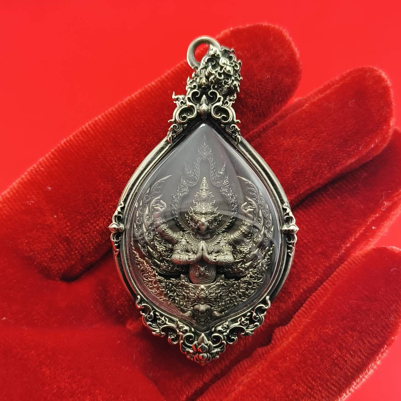 Thai Garuda Amulet Pendant for Supreme Wealth and Divine Protection