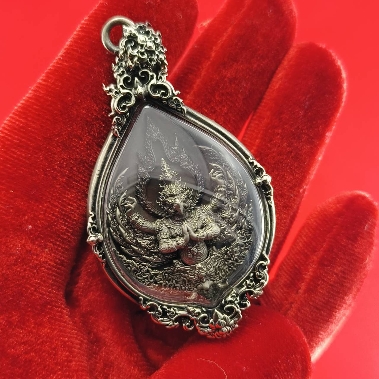 Thai Garuda Amulet Pendant for Supreme Wealth and Divine Protection