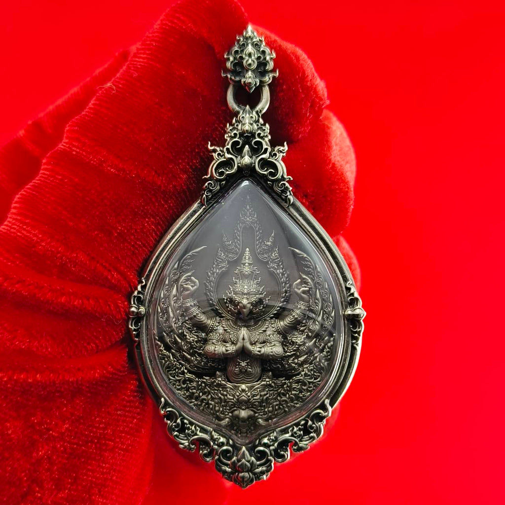 Thai Garuda Amulet Pendant for Supreme Wealth and Divine Protection Default Title