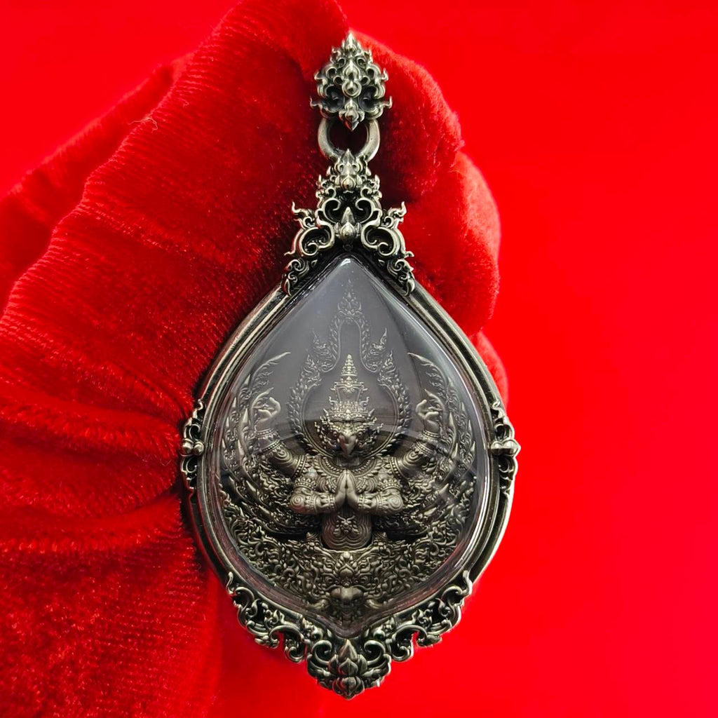Thai Garuda Amulet Pendant for Supreme Wealth and Divine Protection