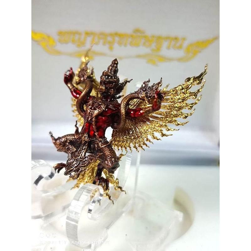 Phaya Garuda Pithsathan - Gold Thai Garuda Pendant for Cosmic Harmony & Fortune