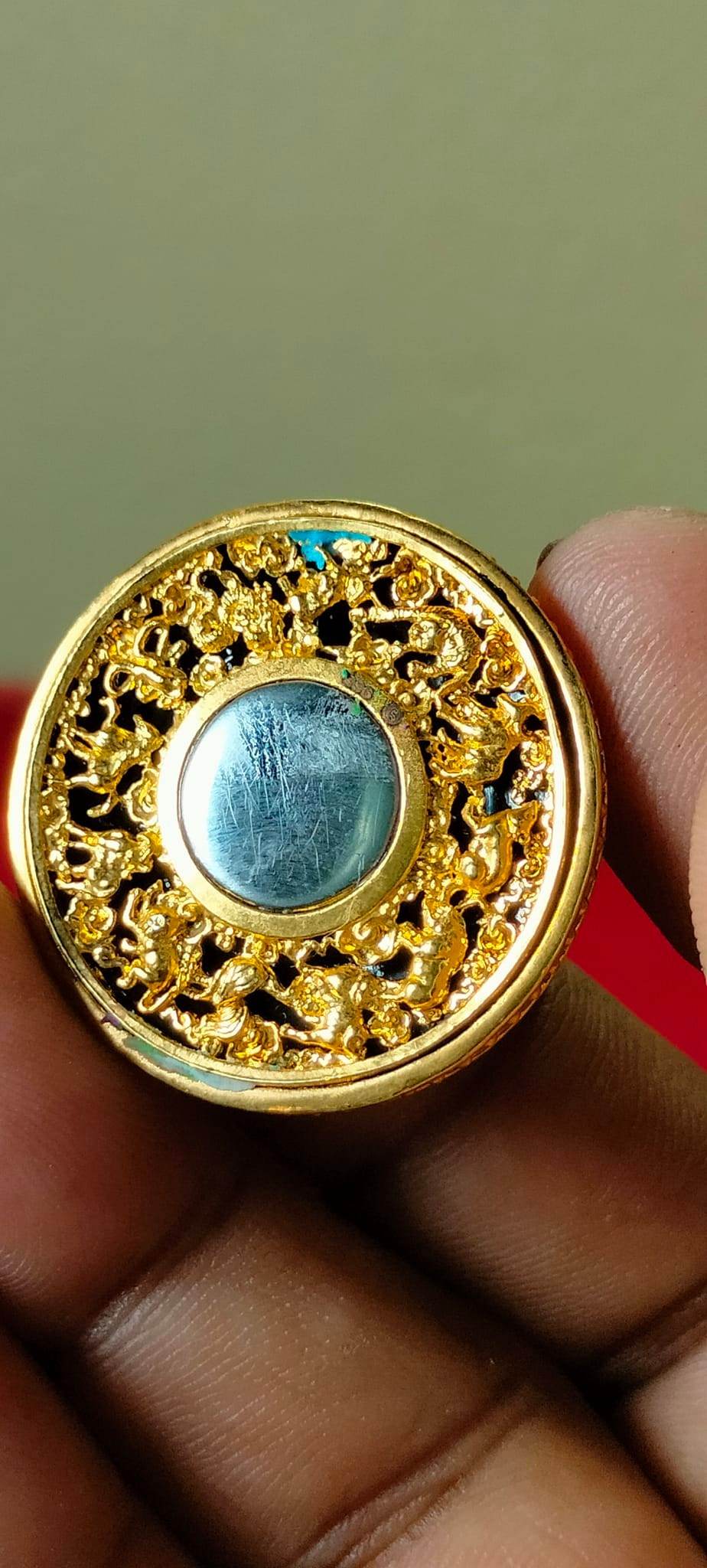 Thai God of Luck Amulet Silver Charm for Prosperity and Blessings - Bring Home Fortune and Success