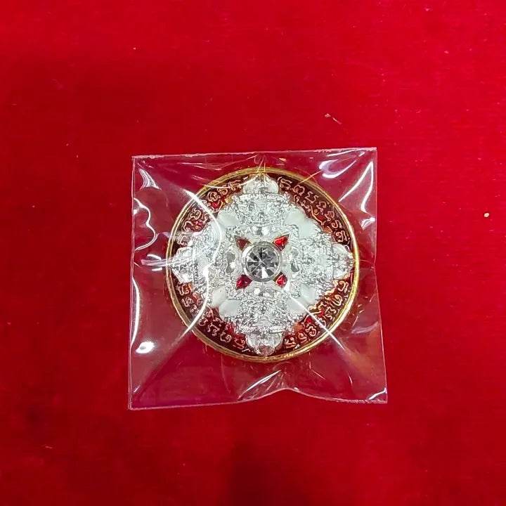 Thai God of Luck Amulet Silver Charm for Prosperity and Blessings - Bring Home Fortune and Success