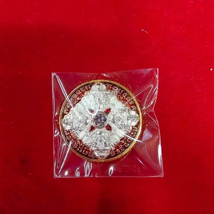 Thai God of Luck Amulet Silver Charm for Prosperity and Blessings - Bring Home Fortune and Success