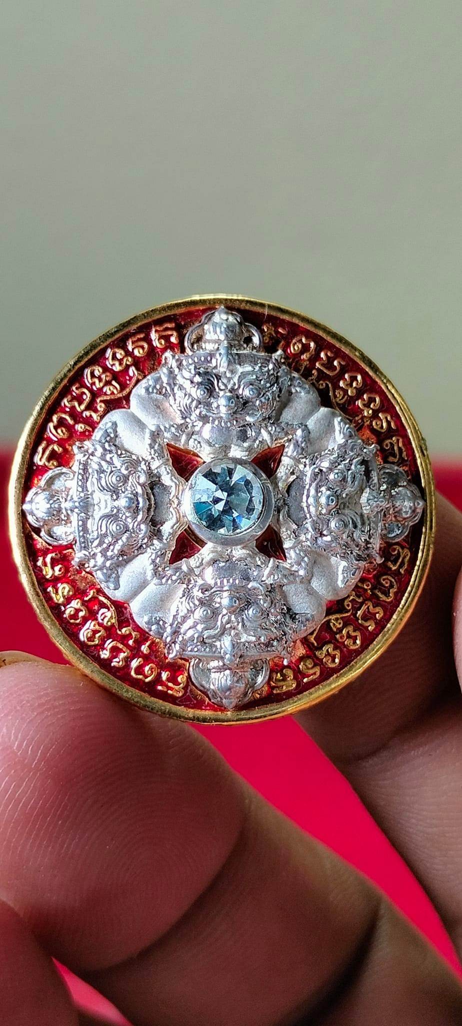 Thai God of Luck Amulet Silver Charm for Prosperity and Blessings - Bring Home Fortune and Success